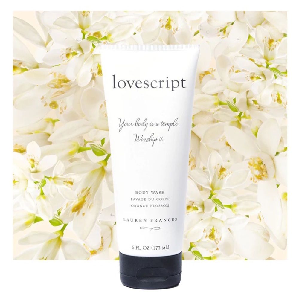 Lovescript Orange Blossom Body Wash. Beautifully Scented & Luxurious 6 fl oz New